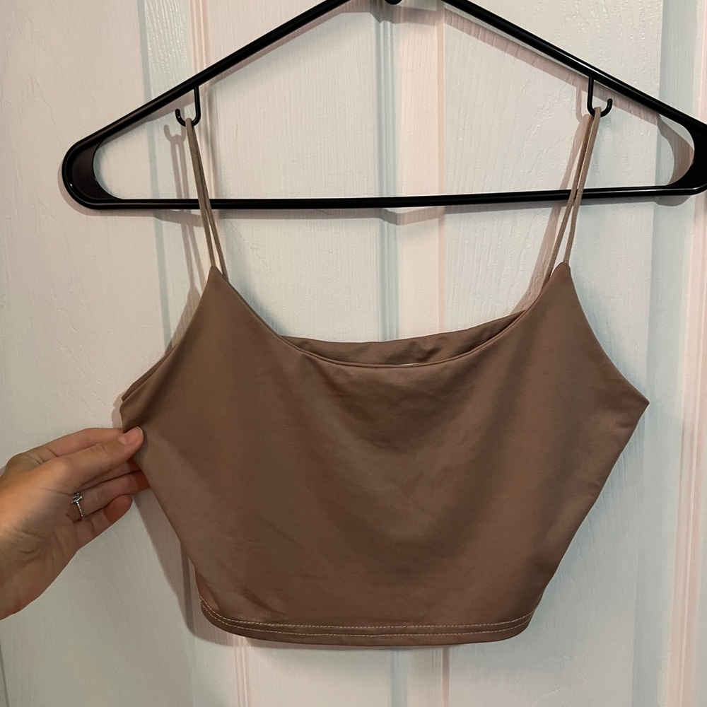 Tan crop top